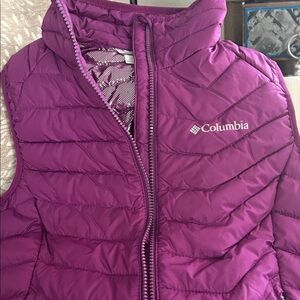 Columbia Purple Quilted Puffer Vest